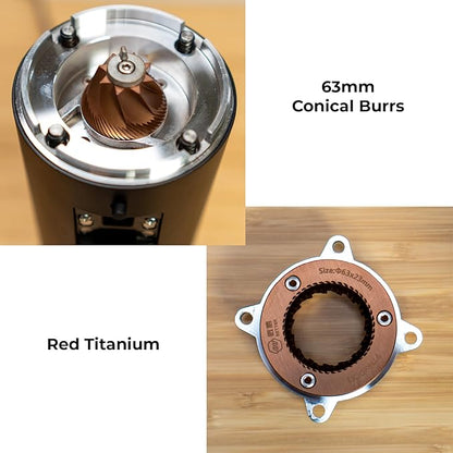 MiiCoffee DC63 Single Dose Coffee Grinder (Black)