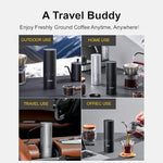 Load image into Gallery viewer, V6 Pro Portable Coffee Grinder Electric, 60 Grind Settings USB-C Rechargeable, 4400mAh for Espresso to Cold Brew, Wireless Rechargeable Coffee Grinders for Travel, Camping, Office