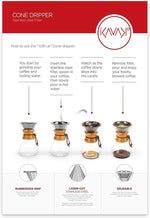 Load image into Gallery viewer, Reusable Metal Coffee Filter with Double-layer Stainless Steel, Coffee Dripper, Compatible with Chemex, Hario V60 emex, Hario and Other Carafes, Paperless Coffee Filter for Sustainable Brewing