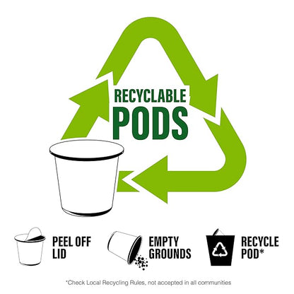 Two Rivers Coffee Decaf Coffee, Regular and Flavored Decaffeinated Pods Compatible with K Cup Brewers Including 2.0, 40 Count