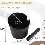 Load image into Gallery viewer, 6.3-Inch Large Espresso Knock Box - Shock-Absorbent Design with Removable Knock Bar &amp; Non-Slip Base - Durable Coffee Machine Accessories for Home, Office, Café Use