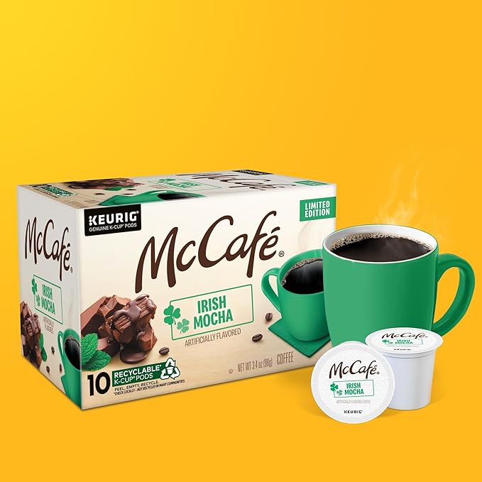 McCafe Irish Mocha Coffee, Single-Serve Keurig K-Cup Pods, 60 Count