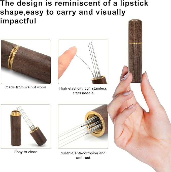 58mm Espresso Coffee Tamper for Espresso Machine: Calibrated Spring Loaded & Stainless Steel Ripple Base - Carbon Fiber Handle with Constant 30lb Fits All 58mm Portafilters | Bundle Including WDT Tool