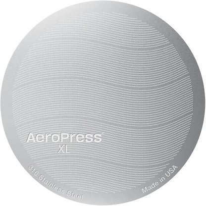 AeroPress XL Stainless Steel Reusable Filter, Metal Filter, Premium 316 Stainless Steel Filter for AeroPress XL Coffee Maker, Washable, Earth-Friendly, 1 Pack, 1 Filter