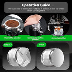 Load image into Gallery viewer, IKAPE Coffee Products, 58mm Coffee Distributor &amp; Hand Tamper, Adjustable Depth Espresso Distributor Fits All 58mm Espresso Portafilter(Silver))