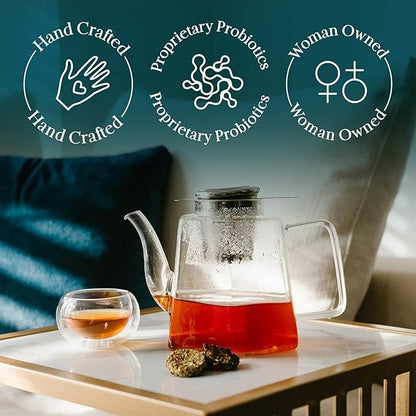 iLOLA The Beginning | Tea Disc Set | Oprah’s Favorite Things 2022 | Organic Loose Leaf Probiotic Tea | Stainless Steel Infuser | Gift Box Set (Gift Box Set 2)