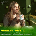 Load image into Gallery viewer, FreshDrinkUS, Premium 30+ Soursop Graviola Dried Leaves, Natural Whole Soursop Leaves, Wildcrafted, Hoja Guanabana, Loose Leaf Herbal Tea, No Gluten, Vegan