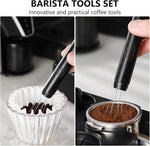 Load image into Gallery viewer, WDT Espresso Distribution Tool - Magnetic Espresso Stirrer Tool For Barista, Espresso Tamper With Stainless Steel Retractable Needles (Black)