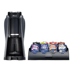 Load image into Gallery viewer, Flavia Aroma Brewer Bundle with 84 Freshpacks and 1 Merchandiser - Coffee Machine, Makes Coffee, Lattes, Tea, and other Hot or Iced Beverages with Single-Serve Freshpacks, Multiple Brew Sizes, Black