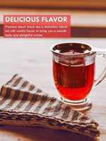 Load image into Gallery viewer, TeeLux Decaf Vanilla Black Tea Bags, Decaffeinated Black Tea Blended with Vanilla, 100 Count