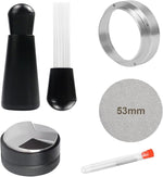 Load image into Gallery viewer, 53mm Espresso Accessories,Wdt Tool espresso,Dosing Funnel And Coffee Puck Screen,Coffee Distributor,barista kit,0.4mm Stainless Steel 12pin Espresso Stirrer,With Additional 12 Replacement needles