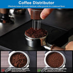 Load image into Gallery viewer, 51mm Espresso Tamper &amp; Magnetic WDT Tool, Barista Cofee Tamper with Spring Loaded, Anodized Aluminum Alloy Handle, Stainless Steel Corrugated Base with Cover for Portafilter Basket
