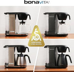 Load image into Gallery viewer, Bonavita Enthusiast 8 Cup Drip Coffee Brewer, Pour Over, SCA Certified Coffee Machine with Thermal Carafe, Stainless Steel Panel, Removable Reservoir, Matte Black