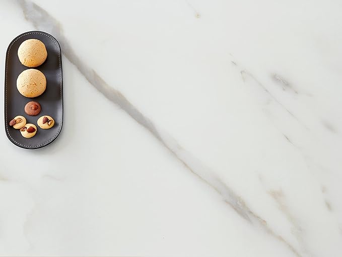 AGV LIGHTING Tadio Glass Coffee Table, Mid-Century Modern Coffee Table for Living Room, Chrome Finish Leg, Gray Glass Top & Faux Marble Wood Shelf, 41 in