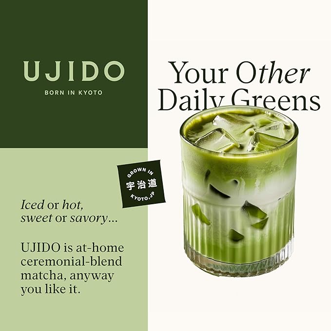 Ujido The Path of Zen Japanese Matcha Green Tea Powder Ceremonial Blend (12 oz)