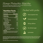 Load image into Gallery viewer, Clevr Blends Pistachio Matcha SuperLatte, Organic Ceremonial Grade, Instant Superfood Powder Blend with Lions Mane, Reishi Mushroom, Coconut Cream, Oat Milk, Ashwagandha, Serve Hot or Iced (14 Lattes)