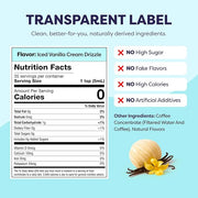 Coffee Concentrate - Limited Release Flavors - Cold Brew Coffee, Perfect for Hot or Iced Instant Coffees, Hot Drinks, Cold Brew Concentrate, 35 Servings - Iced Vanilla Cream Drizzle