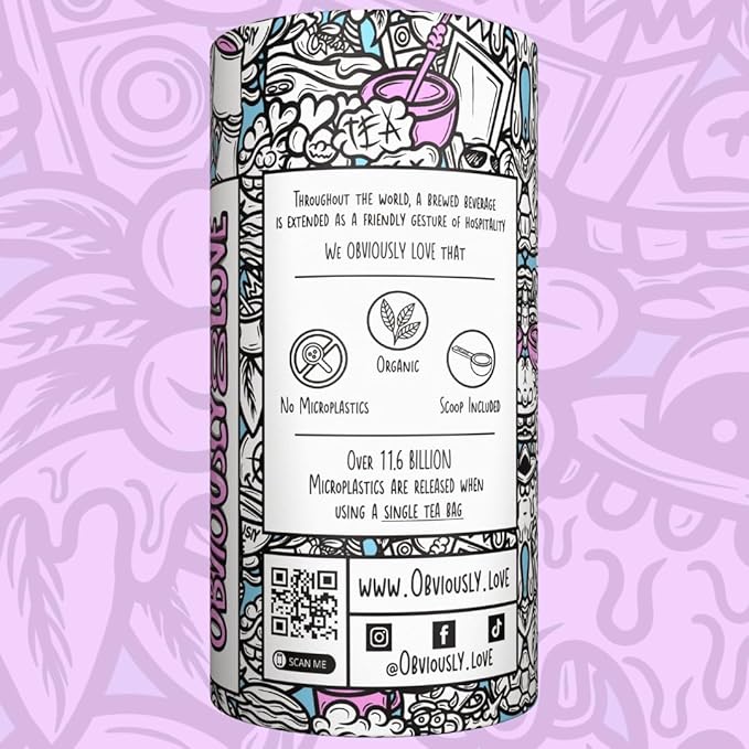 Obviously Love Organic Yerba Mate Tea – Premium Unsmoked Brazilian Mate, Sustainably Grown, 100% Organic, 110g Pack – Smooth Natural Energy, Rich Antioxidants
