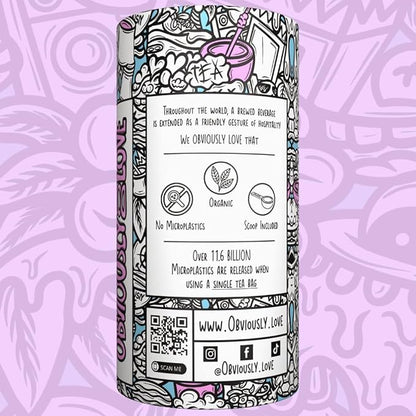 Obviously Love Organic Yerba Mate Tea – Premium Unsmoked Brazilian Mate, Sustainably Grown, 100% Organic, 110g Pack – Smooth Natural Energy, Rich Antioxidants