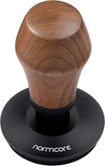 Load image into Gallery viewer, Normcore 58mm Espresso Tamper, Spring Loaded Coffee Tamper 58mm With Titanium PVD Coating Ripple Base, Genuine American Walnut Handle