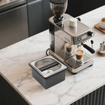 Load image into Gallery viewer, Espresso Knock Box, Coffee Knock Box for Espresso Grounds Disposal, Large Capacity, Equipped with Noise, Reduction Rubber Ring &amp; Steel Holder, Ideal Tool for Espresso Machines, Black (Small)