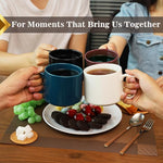 Load image into Gallery viewer, Large Coffee Mugs Set of 4, 19 oz Stackable Ceramic Coffee Mug, Coffee Cups with Large Handle for Latte, Cappuccino, Milk, Tea, Dishwasher &amp; Microwave Safe, Ideal for Men, Women - Multicolor