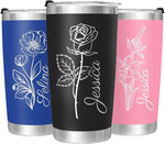 Load image into Gallery viewer, Made in USA - Personalized Tumbler with Engraved Name - Custom Coffee Mug Cup 20 Oz with Lid - Customized Employee Appreciation Gifts - Christmas Gifts for Men Women - Customized By Enterprise