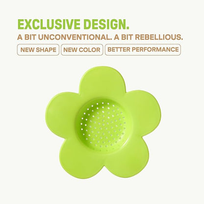 [Holiday Gift] Vietnamese Phin Filter, Plastic Reusable Pour Over Coffee Dripper, Single Cup Coffee Filter with Flower Design for Manual Brewing, Gift for Christmas Thankgiving (Lime Neon)