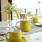 Load image into Gallery viewer, Fourlife 620 Lmc Lemoncello D'Anjou Teapot, Pottery, 19.1 fl oz (591 ml), 3 Cups, Includes Tea Strainer, Microwave and Dishwasher Safe, Yellow, Yellow