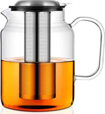 Load image into Gallery viewer, Aquach 85oz Glass Teapot with Stainless Steel Removable Infuser, Stovetop &amp; Dishwasher Safe, Ideal for Brewing Loose Leaf &amp; Blooming Tea