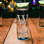 Load image into Gallery viewer, Personalized Shot Glasses Set of 6 Pink Bottom Custom 2 oz Cordial Shot Glass Initial and Name for Gifts, Weddings, Birthdays, Party, Event, Decorations