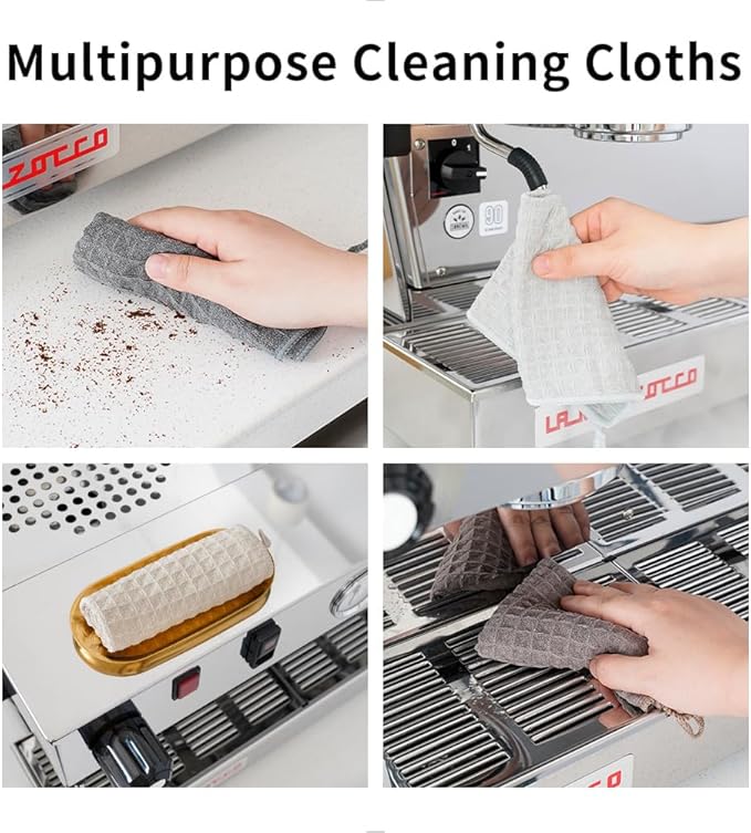 watchget Espresso Tamping Mat, Coffee Tamper Mat, Black Food Grade Silicone Pad, 8Inch X 6Inch Coffee Tamping Mat, Portafilter Mat For Barista, Upgrade Dustproof Waterproof and Heat Resistant