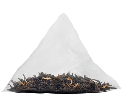 Two Leaves and a Bud Organic Assam Black Tea Bags, Whole Leaf Caffeinated Black Tea in Compostable Sachets, Delicious Plain or with Milk, 15 Count (Pack of 1)