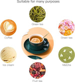 Load image into Gallery viewer, 7 oz Coffee Cups with Saucers Spoons - Set of 6 Cappuccino Cups, Dark Green Porcelain Cups Serving for Tea Espresso Latte Mocha