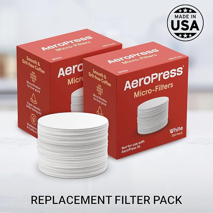AeroPress Replacement Filter Pack - Microfilters For AeroPress Coffee And Espresso-Style Coffee Maker - 2 Pack (700 count)
