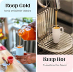 Load image into Gallery viewer, Cute Shot Glasses with Handle 2 oz, Mini Shot Tumbler with Lid and Straw, Kawaii Insulated Tumblers for Espresso Coffee Spirits Cute Stuff Funny Gifts, 6 Pack