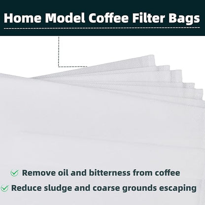 CELLENOMC Cold Brew Coffee Filter Bags - 100 Pack Cold Brew System Home Model Filter Bags 11.5'' x 13'' Compatible for Toddy Cold Brew Coffee Maker Natural Sturdy Disposable Home Cold Brew Filter Bags