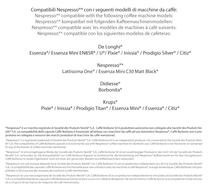 Decaf Blend for Nespresso Machines by Caffe Borbone