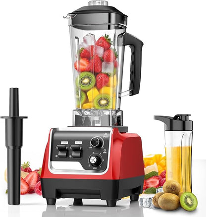 Smoothie Blender, Powerful Blenders for Kitchen with 1800-Watt Motor, 70 Oz Large Capacity and BPA-Free Containers, Countertop Blender for Smoothies, Ice Crushing & Frozen Drinks, Red