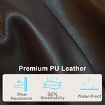 Load image into Gallery viewer, Home Office Chair, Executive Comeputer Desk Chair Ergonomic Office Chair with Adjustable Lumbar Support, Tilt Lock, PU Leather, Swivel Rolling Chair for Gaming Adult Working Study-Brown