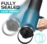 Load image into Gallery viewer, 32/40 OZ Water Bottle with Handle, Stainless Steel Insulated Tumbler with Straw &amp; Carrying Case, Vacuum Thermal Insulated Flask Mug, Coffee Tumbler Cup Fit in Car Cup Holder for Travel Drive