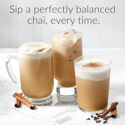 The Republic of Tea – Republic Chai Black Tea Concentrate, 6 Cartons – 32 fl oz (5 Servings), Chai Latte Mix, Naturally Caffeinated, Gluten Free