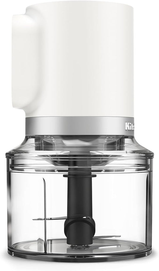 KitchenAid Go Cordless Top Down Chopper - battery sold separately, KTCR350, Porcelain White