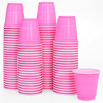 Load image into Gallery viewer, 100 Pcs Pink Plastic Shot Cups, Disposable Shot Glasses 2 oz Plastic Mini Cups for Birthday, Bachelorette Party, Tasting Serving, Jello Shots, Baby Shower, Parties Favor &amp; Supplies