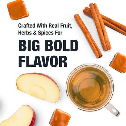 Tiesta Tea - Apple Cider, Loose Leaf, Caramel Apple Herbal Tea, Blend, Non-Caffeinated, Makes Hot or Iced Up to 40-50 Cups, 4oz Refillable Tin