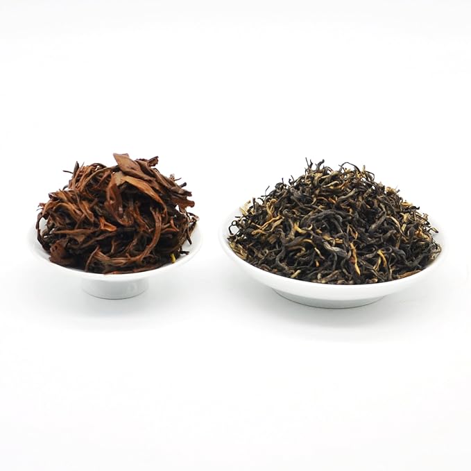 ChaWuWarmSun [B] FengQing DianHong Black Tea,8.8oz/250g,New Spring Tea,YunNan Black Tea,Big Leaf Arbor Tea.