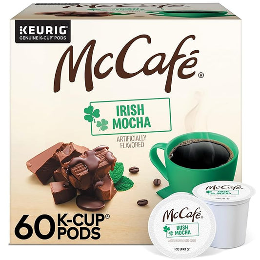 McCafe Irish Mocha Coffee, Single-Serve Keurig K-Cup Pods, 60 Count