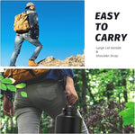 Load image into Gallery viewer, 1.5 Gallon Water Bottle Insulated(Cold for 48 Hrs),BPA Free&amp;Leak Proof,196oz Stainless Steel Water Jug,Big thermos,Large Water Bottle with Handle for Gym,Hiking,Camping&amp;Travel,Black