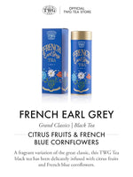 Load image into Gallery viewer, TWG Tea | French Earl Grey | Black Tea | Bergarmot &amp; Blue Cornflowers | Haute Couture Tin, 100g | Gift Set