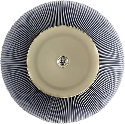 Manhattan Comfort Modern Anderson Coffee Table, 1.0 & 2.0 End Table, Upholstered in Cream and Grey Leatherette with Ceramic Faux Tabletop and Gold Metal Tabletop- Set of 3